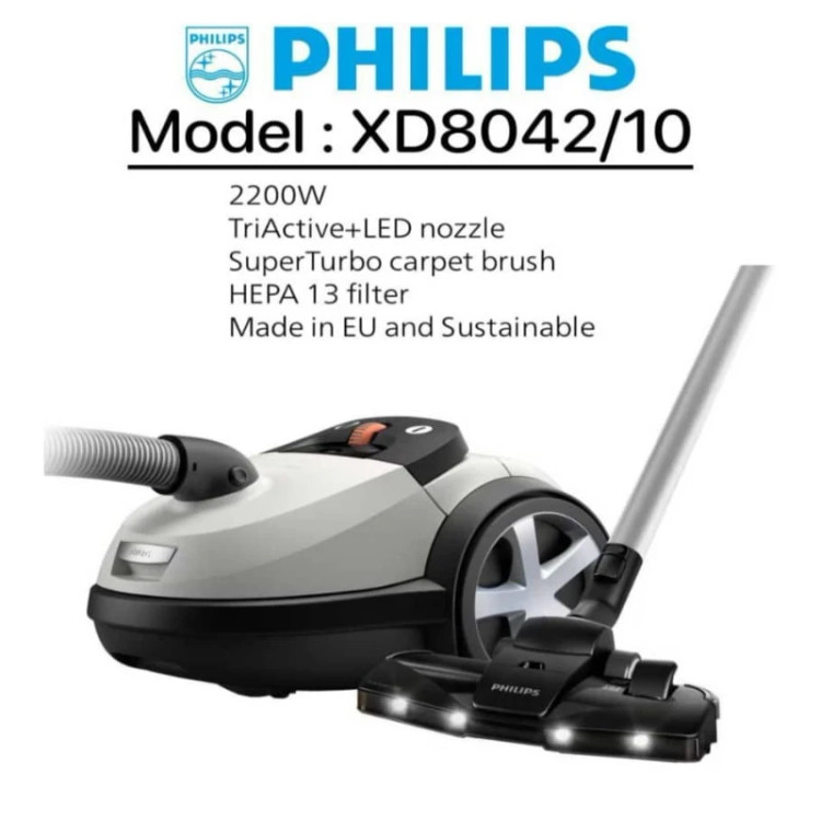 جاروبرقی کیسهدار فیلیپس مدل XD8042